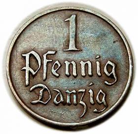 Obrazek dla: 1 fenig 1926 Wolne Miasto Gdańsk Berlin