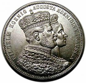 Obrazek dla: Talar 1861 Wilhelm I Hohenzollern Prusy Berlin