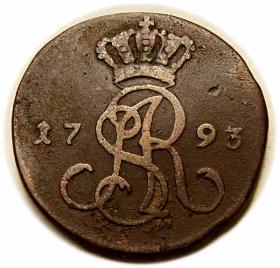 Obrazek dla: Grosz 1793 Stanisław August Poniatowski Warszawa