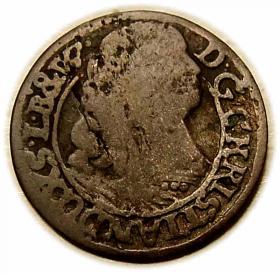 Obrazek dla: 1 krajcar 1668 Chrystian Wołowski Księstwo Brzesko  Legnicko  Wołowskie Brzeg