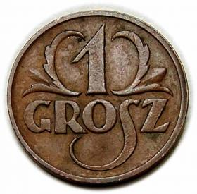 Obrazek dla: 1 grosz 1925 II RP Waszawa