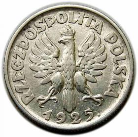 Obrazek 2 dla: 1 złoty 1925 Kobieta z kłosami II RP Londyn