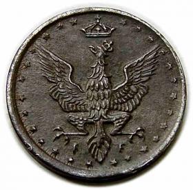 Obrazek 2 dla: 5 fenigów 1918 Królestwo Polskie Stuttgart