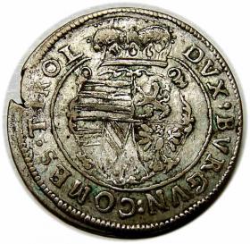 Obrazek 2 dla: 10 krajcarów 1628 Leopold V Austria Hall