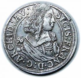 Obrazek dla: 3 krajcary 1663 Zygmunt Franciszek Austria Tyrol Hall