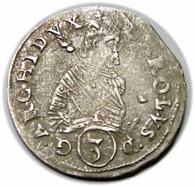 Obrazek dla: 3 krajcary Karol II Styryjski Austria Styria Graz