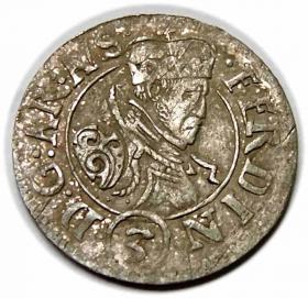 Obrazek dla: 3 krajcary Ferdynand II Tyrolski Austria Tyrol Hall