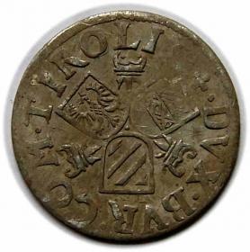 Obrazek 2 dla: 3 krajcary Ferdynand II Tyrolski Austria Tyrol Hall