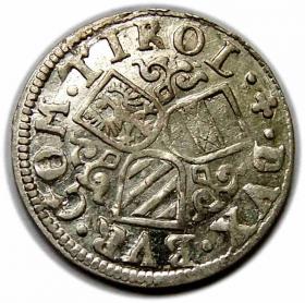 Obrazek 2 dla: 3 krajcary Ferdynand II Tyrolski Austria Tyrol Hall