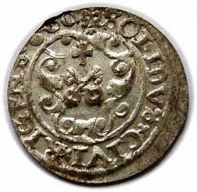 Obrazek 2 dla: Szeląg 1600 Zygmunt III Waza Ryga