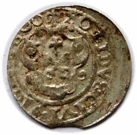 Obrazek 2 dla: Szeląg 1600 Zygmunt III Waza Ryga