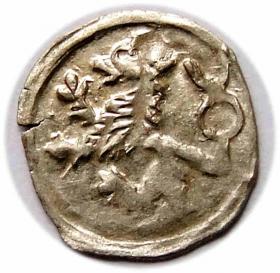 Obrazek dla: Halerz lew / orzeł Jerzy z Podiebradu Hrabstwo Kłodzkie