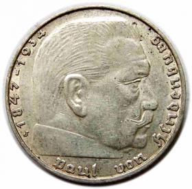 Obrazek dla: 2 marki 1937 J Niemcy Hamburg