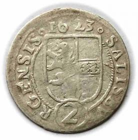 Obrazek dla: 2 krajcary 1623 Paris von Lodron Austria Salzburg