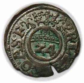 Obrazek dla: Grosz 1617 Jan Jerzy I, Krystian I, August, Rudolf, Ludwik, Anhalt