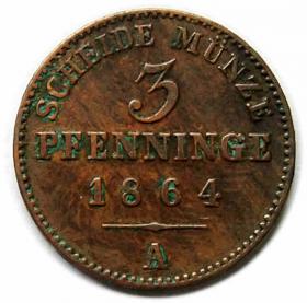 Obrazek dla: 3 fenigi 1824 Wilhelm I Hohenzollern Prusy Berlin