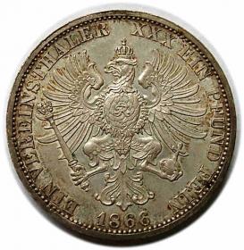 Obrazek 2 dla: Talar 1866 Wilhelm I Hohenzollern Prusy Berlin