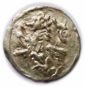 Obrazek dla: Halerz lew / orzeł Jerzy z Podiebradu Hrabstwo Kłodzkie