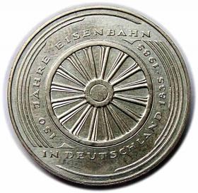 Obrazek dla: 5 marek 1985 G 150 lat kolei w Niemczech Karlsruhe Niemcy