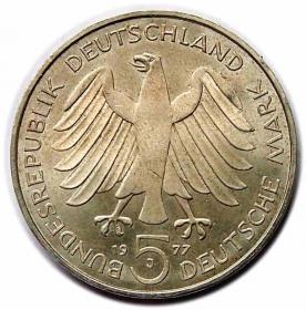 Obrazek 2 dla: 5 marek 1977 J Carl Friedrich Gauss Hamburg Niemcy