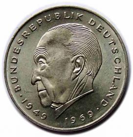 Obrazek dla: 2 marki 1969 D Monachium Niemcy