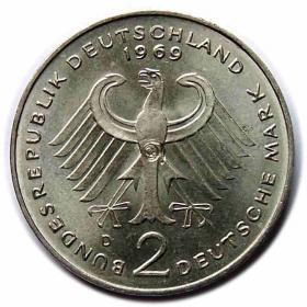 Obrazek 2 dla: 2 marki 1969 D Monachium Niemcy
