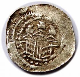 Obrazek 2 dla: Denar głowa księcia / świątynia z trzema wieżami Władysław Herman Kraków