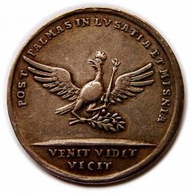 Obrazek dla: Medal 1745 Pokój w Dreźnie Fryderyk II Wielki Śląsk