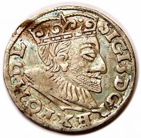 Obrazek dla: Trojak 1592 Zygmunt III Waza Poznań