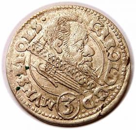 Obrazek dla: 3 krajcary 1613 Karol II Podiebradowicz Księstwo Ziębicko  Oleśnickie Oleśnica