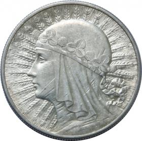 Obrazek dla: 10 złotych 1932 Głowa Kobiety II RP Londyn
