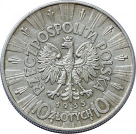 Obrazek 2 dla: 10 złotych 1935 Józef Piłsudski II RP Warszawa