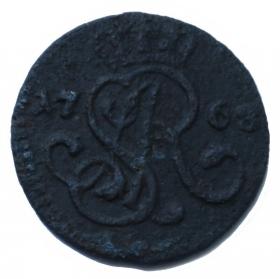 Obrazek 2 dla: Szeląg 1768 Stanisław August Poniatowski Kraków