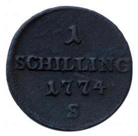 Obrazek dla: 1 schilling 1774 Maria Teresa Habsburg Księstwo Oświęcimsko  Zatorskie Smolnik