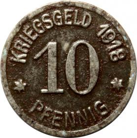 Obrazek dla: 10 fenigów 1918 Racibórz / Ratibor