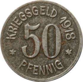 Obrazek dla: 50 fenigów 1918 Racibórz / Ratibor