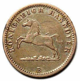 Obrazek 2 dla: Grosz 1858 Jerzy V Hanower