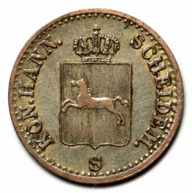 Obrazek 2 dla: 6 fenigów 1843 Ernest August V Hanowerski Hanower