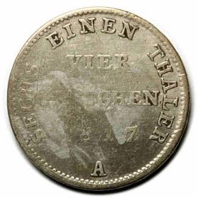 Obrazek 2 dla: 4 grosze 1817 Fryderyk Wilhelm III Niemcy Berlin