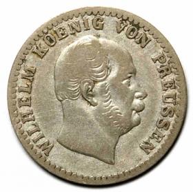 Obrazek dla: 2 1/2 silber groschen 1864 Wilhelm I Hohenzollern Niemcy Berlin