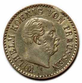 Obrazek dla: 1/2 grosza srebrnego 1862 Wilhelm I Hohenzollern Prusy Berlin