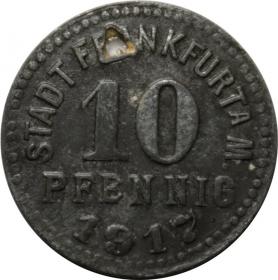 Obrazek dla: 10 fenigów 1917 Frankfurt nad Menem
