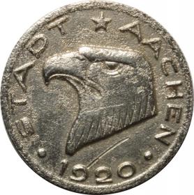 Obrazek 2 dla: 50 fenigów 1920 Aachen