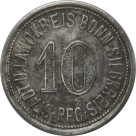 Obrazek dla: 10 fenigów 1918 Bonn