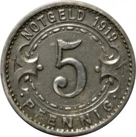 Obrazek dla: 5 fenigów 1919 Witten