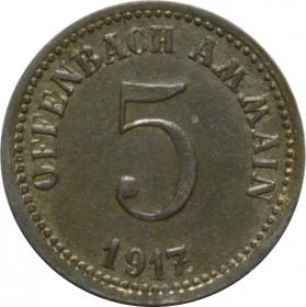 Obrazek dla: 5 fenigów 1917 Offenbach