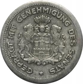 Obrazek 2 dla: 1/100 verrechnungsmarke 1923 Hamburg