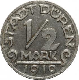 Obrazek dla: 1/2 marki 1919 Duren