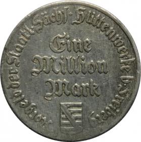 Obrazek dla: 1000000 marek 1923 Zakłady Hutnicze Freiberg