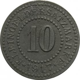 10 fenigów 1917 Iława Deutsch  Eylau